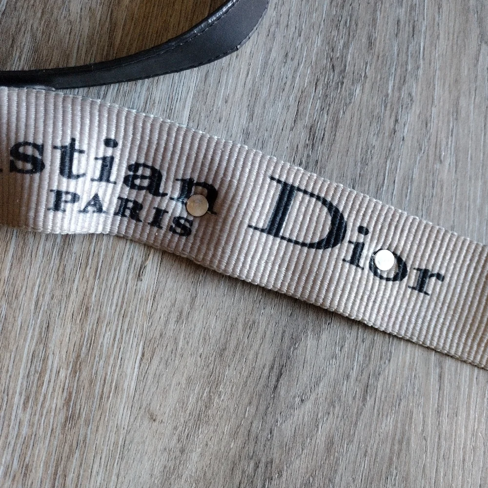 Vintage Dior Black Leather Saddle Bag - Picture 5 of 15